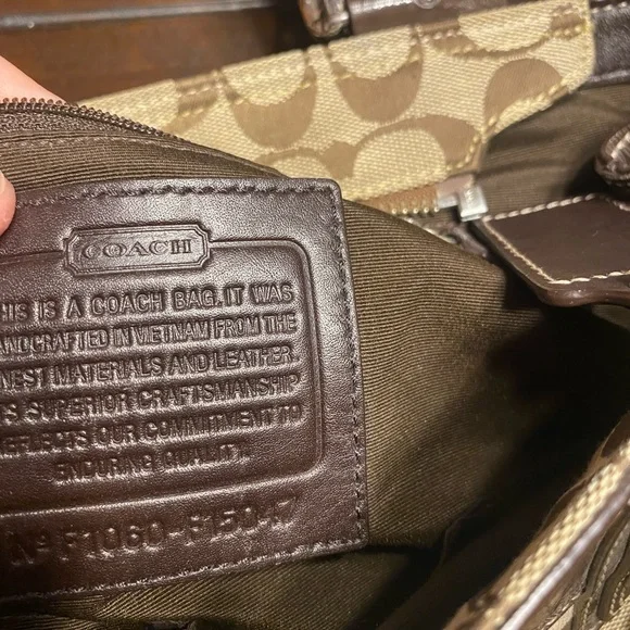 SOLD ON MERCARI Coach Soho Pleated signature North South Tote - Picture 6 of 9